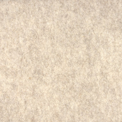 Detailaufnahme von beige meliertem Designfilz mit sichtbarer Oberflächenstruktur